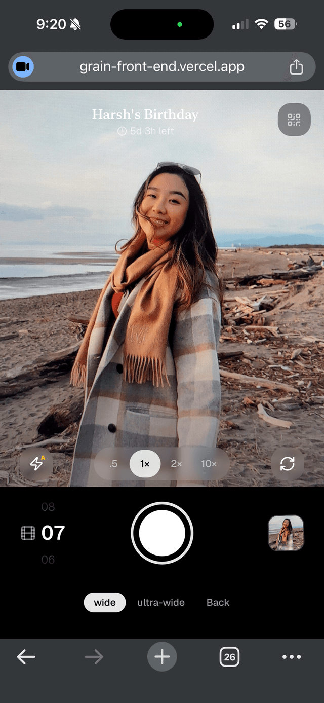 Camera view